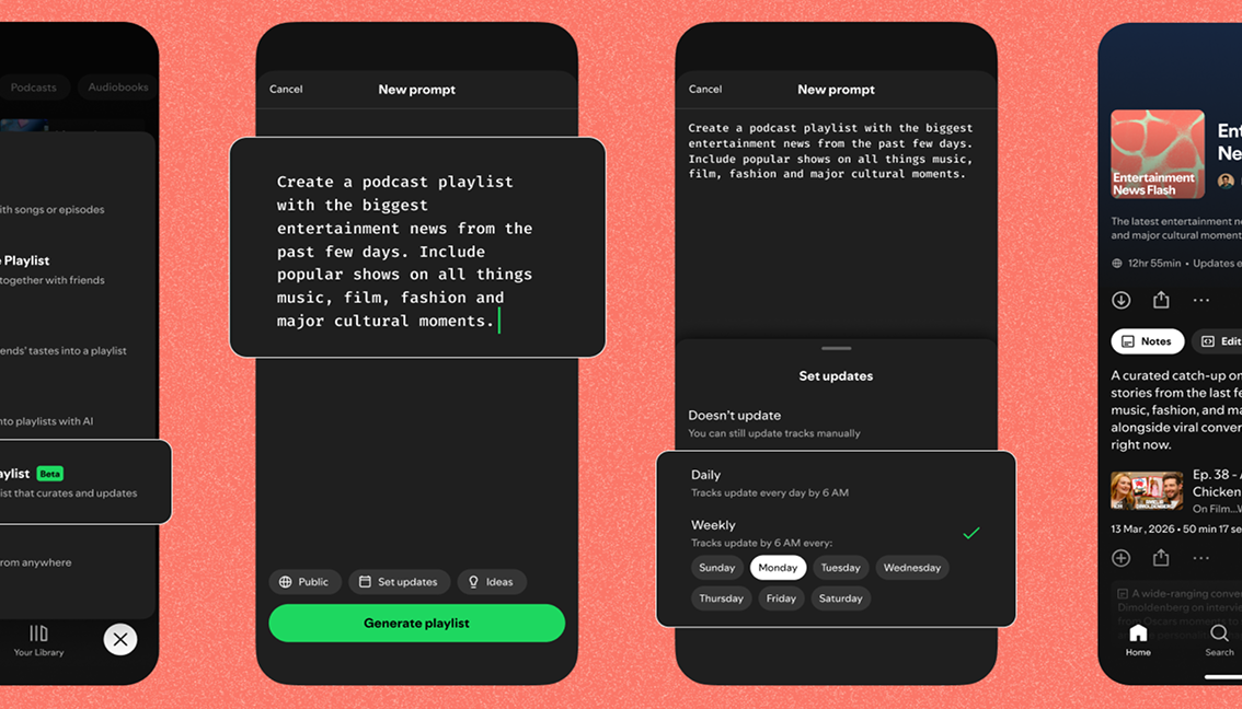 Prompted Playlists for Podcasts